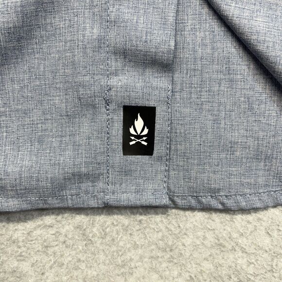 Vertx Recce Technical Shirt Men’s 2XL Blue Snap Front Tactical VTX1521 - Picture 4 of 12